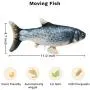 MGLIMZ 11" Moving Cat Kicker Fish Toy, Realistic Plush Simulation Flopping Fish, Wiggling Fish Catnip Toys, Electric Funny Interactive Pet Supplies -Ideal for Chewing,Exercising MGLIMZ 11" Moving Cat Kicker Fish Toy, Realistic Plush Simulation Flopping Fish, Wiggling Fish Catnip Toys, Electric Funny Interactive Pet Supplies -Ideal for Chewing,Exercising