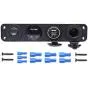 Dual USB Socket Charger 2.1A Switch Panel for Car Boat Marine RV Truck Camper Vehicles GPS Mobiles (Blue)