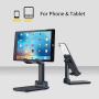 Sexeeg Portable Phone Stand for Desk, Adjustable Foldable Holder for Tablet & Phone, Business Gift, Handheld Sized, Travel