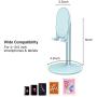 Phone Stand for Desk, Cell Phone Stand Adjustable Desk Phone Holder Tablet Holder Phone Dock (Blue)