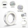 Upgraded Selfie Light for iPhone 3 Lighting Modes Rechargeable Adjustable Brightness 40 LED Ring Light Clip on Phone Camera LED Light Portable Led Circle Light
