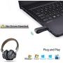 Avantree Leaf Long Range USB Bluetooth Audio Transmitter Adapter for PC Laptop Mac PS4 Nintendo Switch, Wireless Audio Dongle for Headphones Speakers Only, Plug and Play, aptX Low Latency - Black