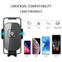 Wireless Car Charger, 10W Auto-Clamping Car Mount, Fast Charging Windshield Dashboard Air Vent Phone Holder, Touch Sensing, Compatible with iPhone 11 Pro Max Xs Xr X 8 and Other Android Smartphones