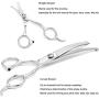 Freewindo Dog Grooming Scissors Kit, Safety Round Tip, Heavy Duty Stainless Steel Dog Scissors and Dog Nail Clippers for Grooming Full Body