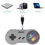 ARCHE USB Controller Compatible with Nintendo Super SNES Classic Mini, NES Classic, SNES Mini, 2 Pack - Colorful>//Free Joystick for Mobile Phone Game