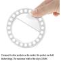 Selfie Ring Light, XINBAOHONG Rechargeable Clip-on Selfie Fill Light with 48 LED for iPhone/Android Smart Phone Photography, Camera Video, Girl Makes up(White)