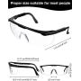 Safety Goggles Over Glasses Eyes Protection Goggles Anti-fog Safety Glasses
