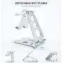 Phone Stand Holder,Full Foldable Phone Holder for Desk,Cell Phone Stand Adjustable Desktop Phone Holder Cradle Compatible with iPhone 11 Pro Max,iPad Mini,Tablets (7-10"), All Phones (Silver) Phone Stand Holder,Full Foldable Phone Holder for Desk,Cell Phone Stand Adjustable Desktop Phone Holder Cradle Compatible with iPhone 11 Pro Max,iPad Mini,Tablets (7-10"), All Phones (Silver)