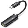 ESR 2-in-1 USB-C PD Headphone Jack Adapter, Type-C to 3.5mm Audio Adapter, for Aux, Stereo, Earphones, Headset, Headphones, Compatible with Galaxy S20/S10/Note10, Pixel 3/4, iPad Pro 2018, Black