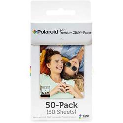 Zink Polaroid 2x3ʺ Premium ZINK Zero Photo Paper 50-Pack - Compatible with Polaroid Snap / SnapTouch Instant Print Digital Cameras & Polaroid ZIP Mobile Photo Printer