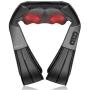 Shiatsu Neck and Back Massager with Soothing Heat, Nekteck Electric Deep Tissue 3D Kneading Massage Pillow for Shoulder, Leg, Body Muscle Pain Relief, Home, Office, and Car Use