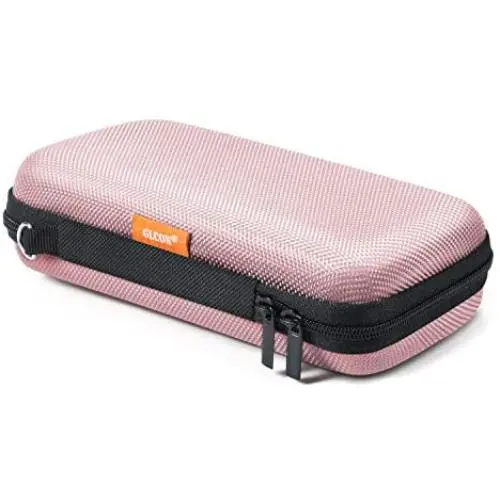 GLCON Cell Phone Carrying Case,Portable Hard EVA Case Protection for External Battery,GPS,Hard Drive,USB/Charging Cable,Mesh Inner Pocket,Zipper Enclosure and Durable Exterior,Travel Pouch Bag,Pink GLCON Cell Phone Carrying Case,Portable Hard EVA Case Protection for External Battery,GPS,Hard Drive,USB/Charging Cable,Mesh Inner Pocket,Zipper Enclosure and Durable Exterior,Travel Pouch Bag,Pink
