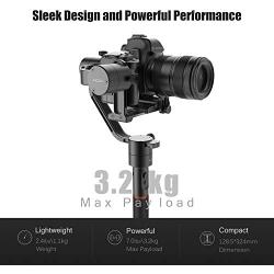 MOZA Air Handheld Gimbal 3-Axis Camera Video Stabilizer with Dual Hanle Brushless Motors Support Cameras Weights 7Lb for Mirrorless Cameras Sony a7 Series,Nikon D Series