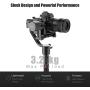 MOZA Air Handheld Gimbal 3-Axis Camera Video Stabilizer with Dual Hanle Brushless Motors Support Cameras Weights 7Lb for Mirrorless Cameras Sony a7 Series,Nikon D Series