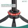 Movo SmartCine Smartphone Video Kit Tripod Bundle - All-in-One Grip Rig, Tripod, Microphone, Light, Lenses - for TIK Tok, Vlogging, Makeup, Tutorials, YouTube - Compatible with iPhone and Android