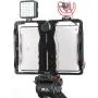 ULANZI U-Pad Metal Video Cage,Tablet Vlog Rig Stabilizer w 1/4 inch Screw Triple Cold Shoe Mount Compatible w iPad/iPad Pro/iPad Air/iPad Mini Tablets Vlogging Used On Microphone Video Light