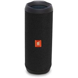 JBL Flip 4 Portable Bluetooth Wireless Speaker Bundle with Protective Travel Case - Black