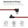 [3-Pack] 6FT/2M iPhone Gaming Charger Cable 90 Degree Elbow Game Video Watching Compatible with iPhone Xs Max/XS/XR/7/7Plus/X/8/8Plus/6S/6S Plus/SE (Black Red, 6FT)