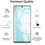 [2 Pack] Galaxy Note 10 Privacy/HD Screen Protector, Anti-Spy Flexibel Film TPU Screen Protector for Galaxy Note 10 6.3 Inch 2020 [Support Fingerprint ID] [Case Friendly] [Full Coverage] - Black