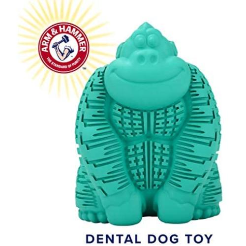 Arm & Hammer Super Treadz Gator & Gorilla Chew Toy for Dogs | Best Dental Dog Chew Toy | Reduces Plaque & Tartar Buildup Without Brushing