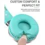 Wireless Headphones 25 Hrs w/Romantic LED Light, HiFi Stereo Picun Bluetooth 5.0 Headphones Over Ear w/Deep Bass/HD Mic/Bag, Protein Earpads, Foldable, TF Card/Wired Mode for PC Cellphone (Grey/Mint) Wireless Headphones 25 Hrs w/Romantic LED Light, HiFi Stereo Picun Bluetooth 5.0 Headphones Over Ear w/Deep Bass/HD Mic/Bag, Protein Earpads, Foldable, TF Card/Wired Mode for PC Cellphone (Grey/Mint)