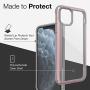 Defense Shield, iPhone 11 Case - Military Grade Drop Tested, Anodized Aluminum, TPU, and Polycarbonate Protective Case for Apple iPhone 11, (Rose Gold)