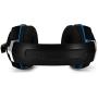 Gaming Headset with Mic for PC,PS4,Xbox One,Over-ear Headphones with Volume Control LED Light Cool Style Stereo,Noise Reduction for Laptops,Smartphone,Computer (Black & Blue)