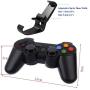 ASDQ INSI-Wireless Gamepad Universal Game Controller, Bluetooth Joystick, with Phone Holder, for Android Smartphones, as Xiaomi Huawei Oppo