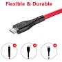 Micro USB Cable Braided 10ft 10ft 6ft 6ft, Android Charging Cable Fast Phone Charger Cord with Extra Long Length Nylon Braided Compatible with PS4,Samsung Galaxy S7 Edge/S7/S6,Note 5 4,LG(4pack)