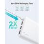 Portable Charger RAVPower 26800mAh Power Bank Battery Pack Total 5.5A Output External Battery 3 Ports Portable Phone Charger Compatible with iPhone 11 Pro Max SE iPad Samsung Galaxy S20 Note10 (White)