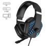 7100 Surround Gaming Headset Suitable for PS4 Xbox One Handle and Host Computer，PC、 Mac， be provided with Noise Reduction Microphone 、 with LED Color Light for Game Competition