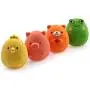 Chiwava 4PCS 2.4 Squeak Latex Puppy Toy Funny Animal Sets Pet Interactive Play for Small Dog Assorted Color