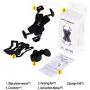 visnfa New Bike Phone Mount with Stainless Steel Clamp Arms Anti Shake and Stable 360° Rotation Bike Accessories/Bike Phone Holder for Any Smartphones GPS Other Devices Between 4 and 7 inches