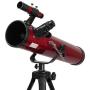 Carson Red Planet Series 35-78x76mm Newtonian Reflector Telescope with Universal Smartphone Digiscoping Adapter (RP-100SP)