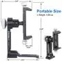 Phone Holder Adapter for Tripod Stand, Arca QR, 1/4&quot Screw Mount, 360 Degree Ball Head Rotate & Tilt Vertical & Horizontal, On Table Phone Stand, Fits iPhone 6 7 8 X 11 Pro Se Samsung Phone Clamp