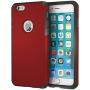 IMPACTSTRONG iPhone 6 / 6s Case, Heavy Duty Dual Layer Protection Cover Heavy Duty Case for Apple iPhone 6/6 (Deep Red)