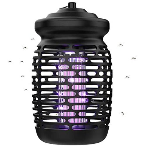 Bug Zapper Attractant Electric Mosquito Zappers Killer Insect Fly Trap, Waterproof Outdoor Indoor Electronic Light Bulb Lamp for Patio Backyard