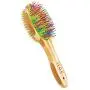 HOP Home of Paws Dog Brush for Grooming & Massaging Dogs, Cats & Other Animals – Fur Detangling Pins & Coat Smoothing Slicker Bristles, Natural Bamboo