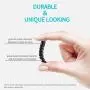 Cable Protector Spiral Phone Cable Saver Lightning Charge, Headphone, USB Cord, PC and Notebook Cable Protector, Fit for All Cell Phone - 8 PCS (Black)
