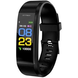 Lectrique Fitness Tracker, Sleep Monitor, Heart Rate Monitor, Pedometer Watch, Alarm, Receive Phone Notifications and Reminders for iPhone and Android