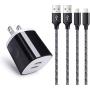 Android Charger Micro USB Cord, Wall Charger Block Fast Charge Android Phone Cable Compatible for Samsung Galaxy S7 S6 S5 J7 J8 J6 J5 J4 J3 J2 J1,LG K40 K30 K50 K20 K10 G3,Moto E4 E5 E6 G4 G5 G6 Play