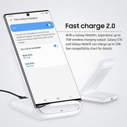 Samsung 15W Fast Charge 2.0 Wireless Charger Stand - White (US Version with Warranty)