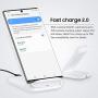 Samsung 15W Fast Charge 2.0 Wireless Charger Stand - White (US Version with Warranty)