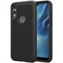 Dahkoiz Case for Motorola Moto E 2020 Case, Sturdy Durable Armor Defender Cover Dual Layer Hybrid Protective Phone Case for Motorola Moto E 2020, Black