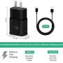 YesTree Type C Fast Charger, 2 Pack Adaptive Fast Charging Wall Charger and 5Feet USB Type C Data Cable Kit Compatible with Samsung Galaxy S8/ S9 Note8/ S8 Plus/S9 Plus/Other Smartphones(Black+ White)