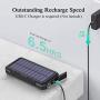 Wireless Charger Solar Phone Charger 24000mAh Tranmix 18W PD Power Bank with 4 Outputs & QC 3.0 Portable Charger Battery Pack for Most Phones, Tablets, LED Flashlights and Outdoor Waterproof