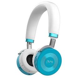 JuniorJams Volume Limiting Headphones for Kids 3+ Protect Hearing – Foldable & Adjustable Bluetooth Wireless Headphones for Tablets, Smartphones, PCs – 22-Hour Battery Life by Puro Sound Labs, Teal