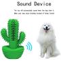 JUKOO Cactus Shaped Dog Chew Toys for Aggressive chewers, Dog Dental Care Brushing Stick, Milk Scent Natural Rubber Dog Chew Toothbrush for Puppy Small Medium Big Dog(Green)