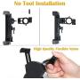 Amoner Bicycle Phone Mount, Anti Shake and Stable Cradle Clamp with 360° Rotation Bicycle Phone Mount/Bike Accessories/Bike Phone Holder for iPhone Android GPS Other Devices up to 6.5 inches