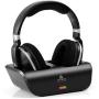 ARTISTE Wireless TV Headphones Over Ear Headsets - Digital Stereo Headsets with 2.4GHz RF Transmitter, Charging Dock, 100ft Wireless Range and Rechargeable 20 Hour Battery, Black